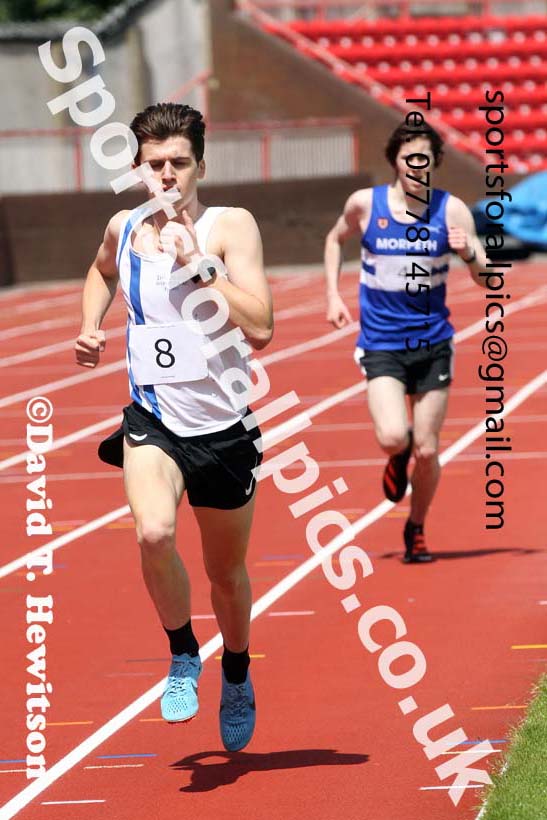 1500 metres, 2021 Northumberland, Durham and Cleveland Schools. Photo: David T. Hewitson/Sports for All Pics